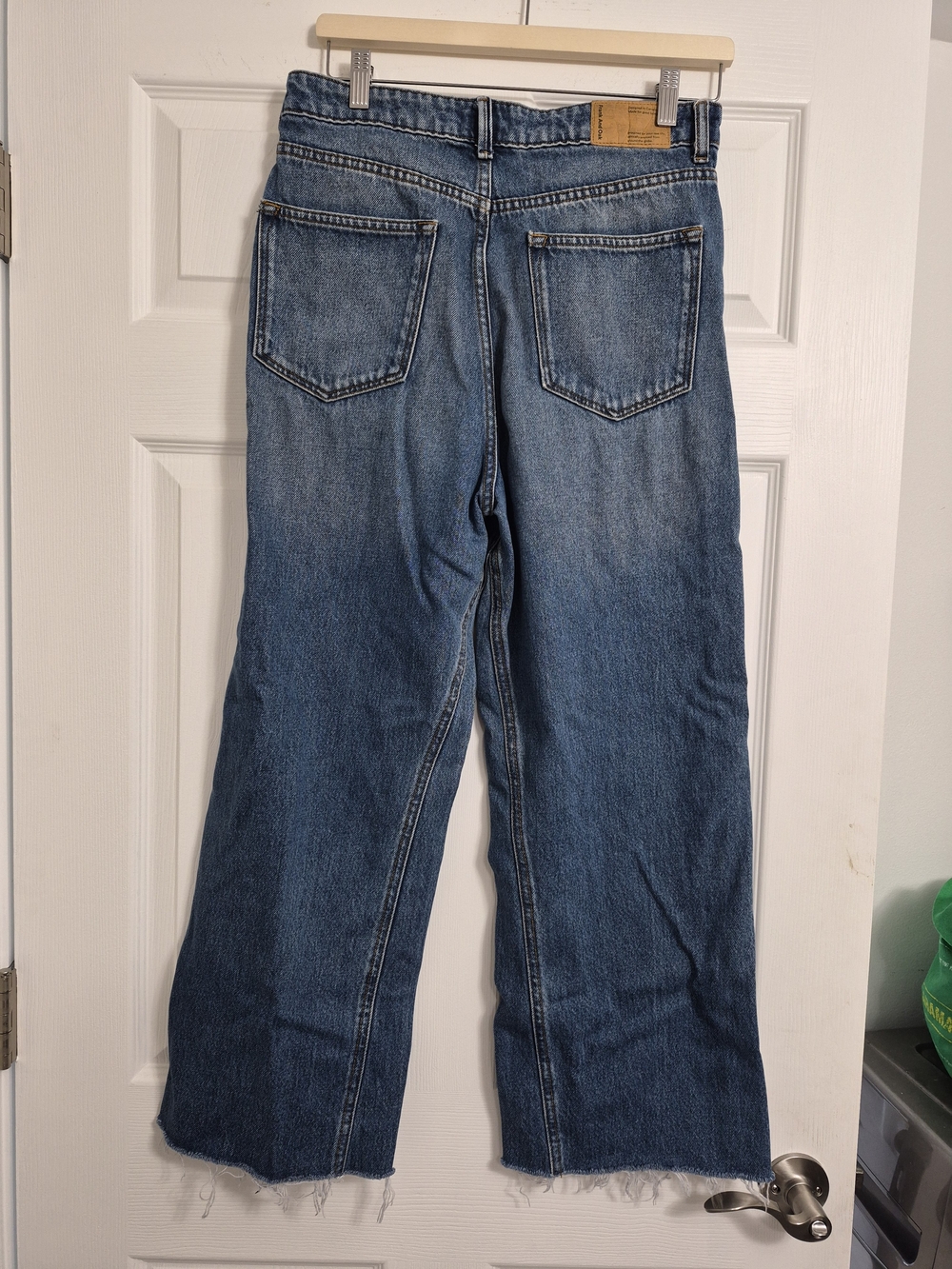 Frank & Oak Wide-Leg Women's Jeans in Medium Blue Wash